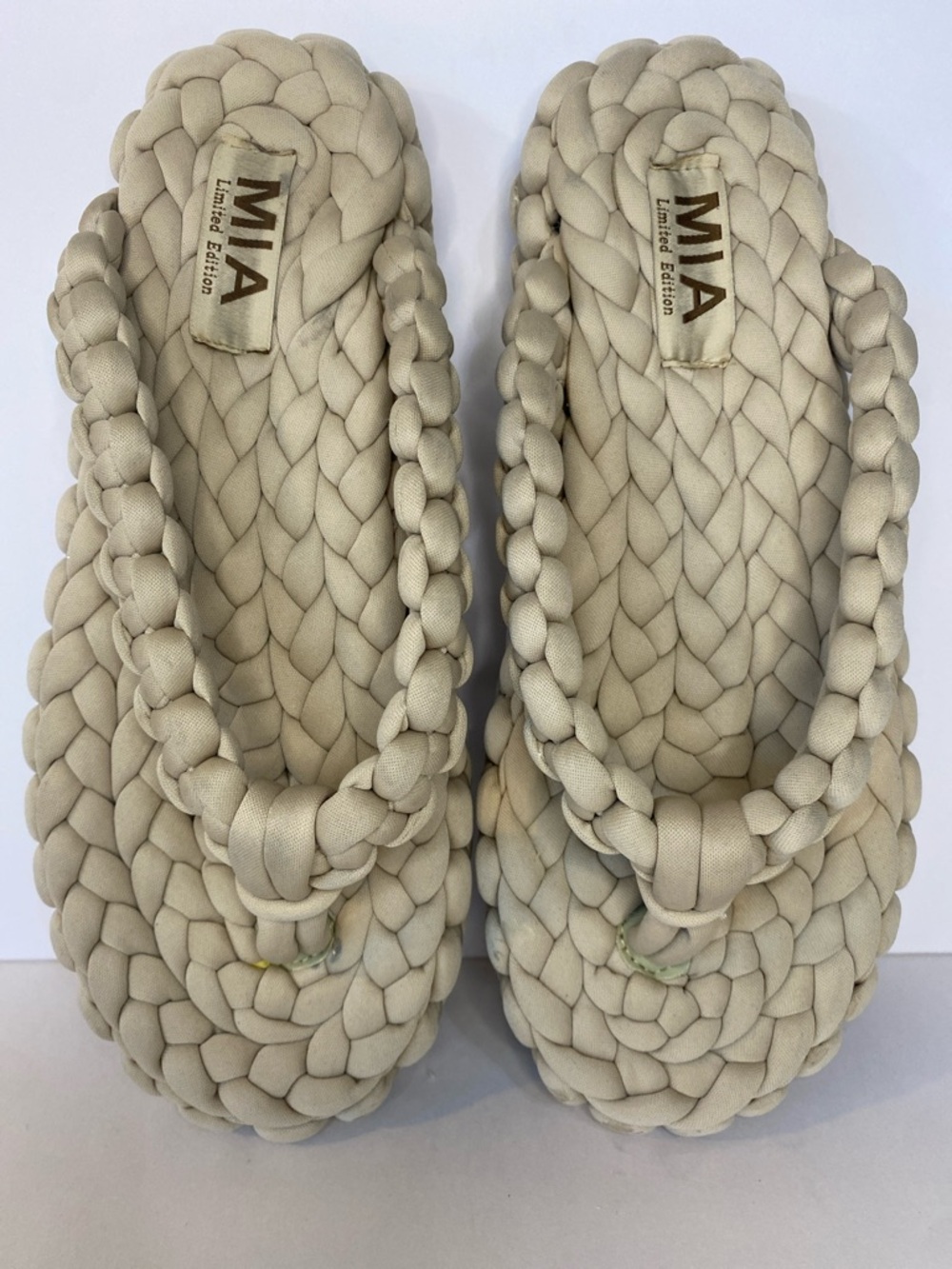 MIA Limited Edition Woven Platform Sandals Women’s 10